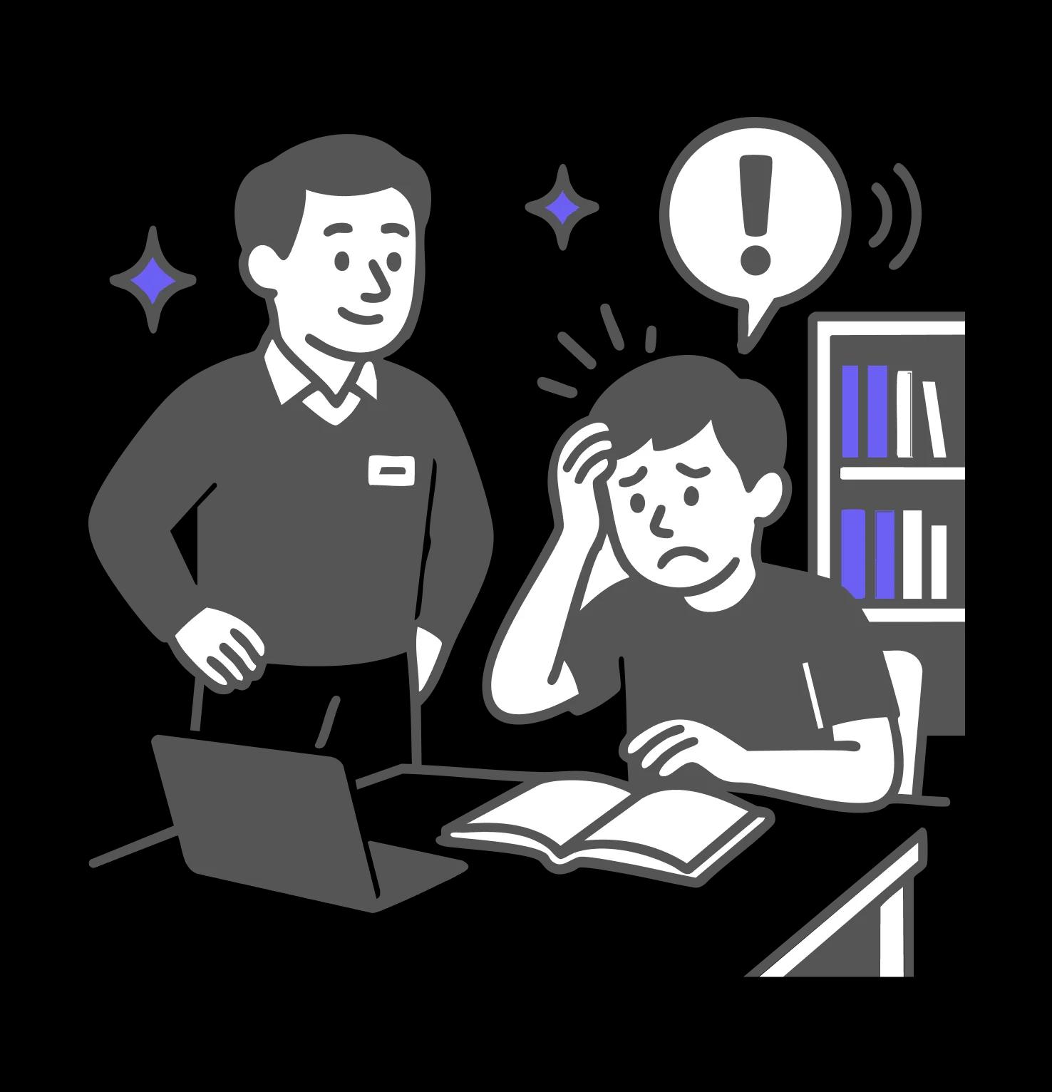 관리형 독서실 도입 전 문제점 - 생활 멘토,<W/><T/><M/>인건비 부담이 상당해요