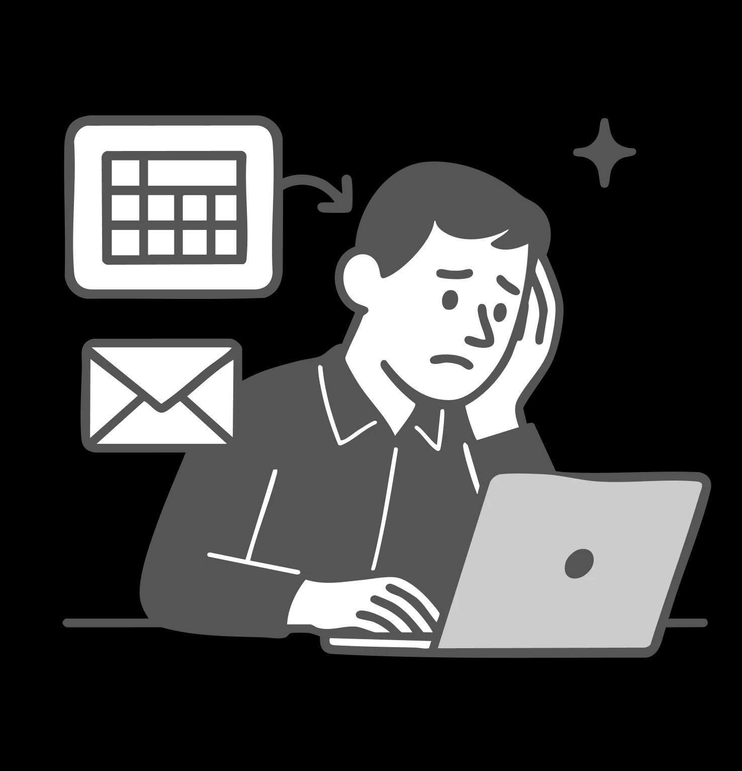 관리형 독서실 도입 전 문제점 - 엑셀로 만들고 수동 전송